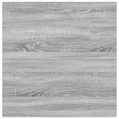Tavolino da Salotto con Cassetti Grigio Sonoma 100x100x40 cm