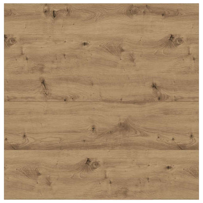 Tavolino Salotto con Cassetti Rovere Artigianale 100x100x40 cm