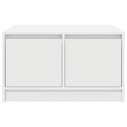 Tavolino da Salotto con Cassetti Bianco 70,5x70x40 cm | homemem39