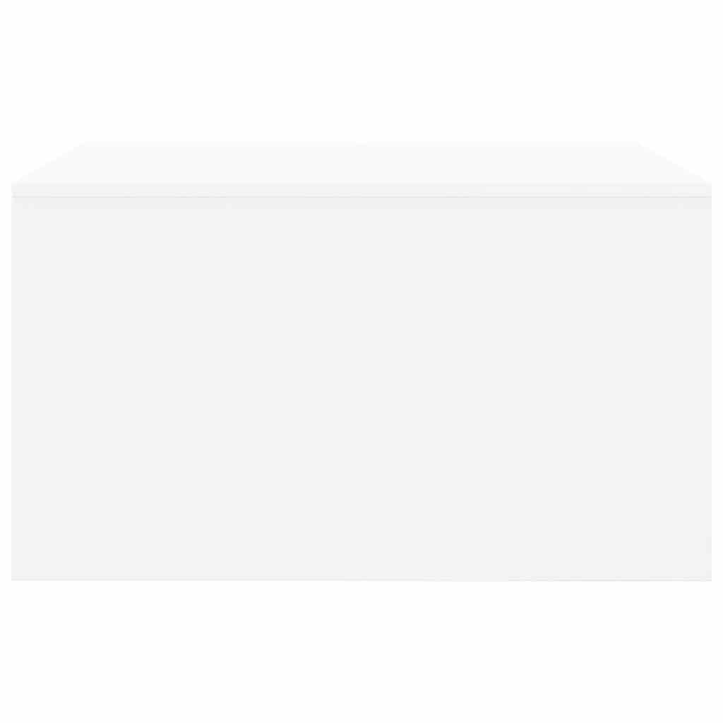 Tavolino da Salotto con Cassetti Bianco 70,5x70x40 cm | homemem39