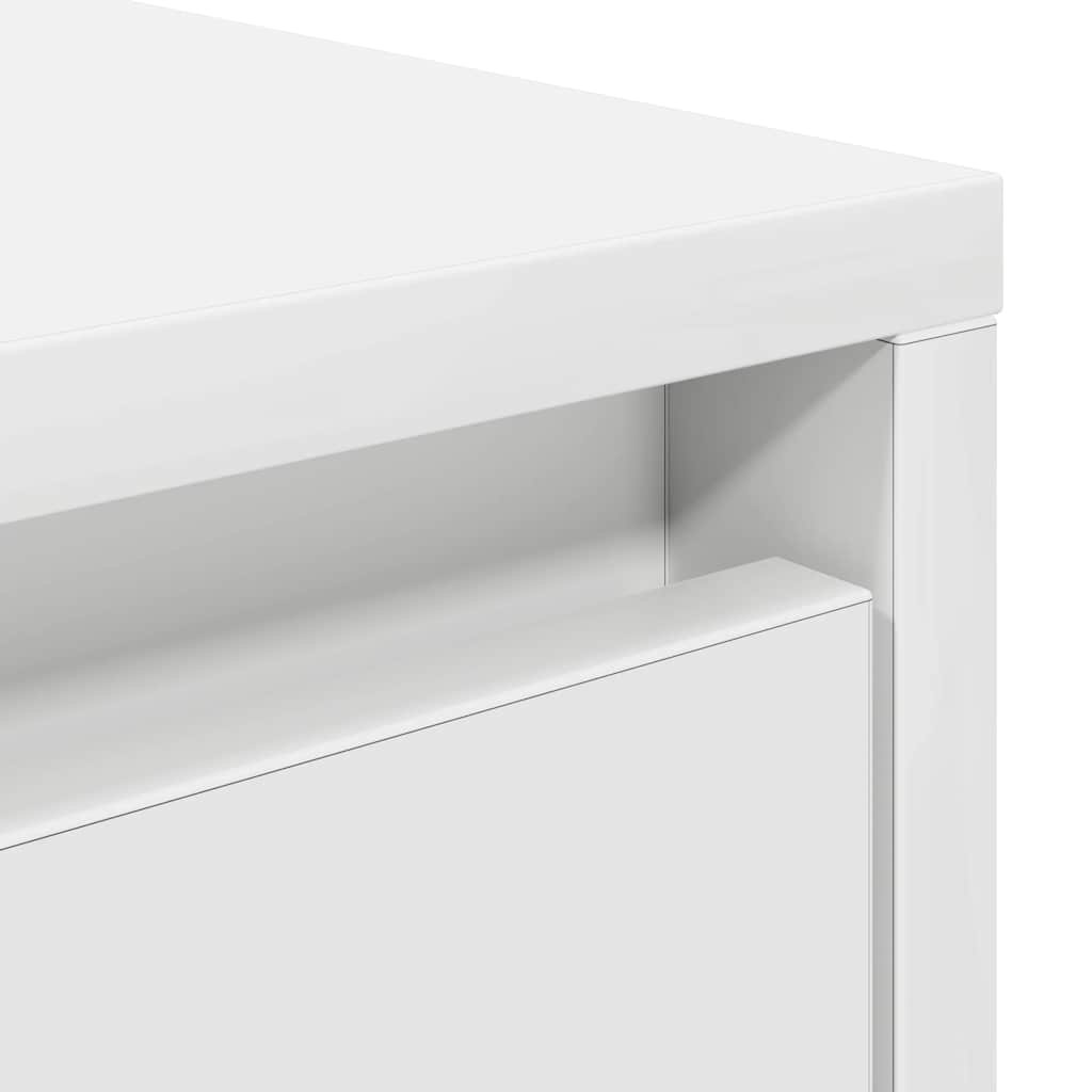Tavolino da Salotto con Cassetti Bianco 70,5x70x40 cm | homemem39