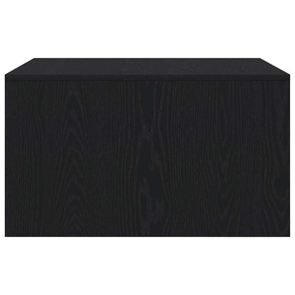 Tavolino da Salotto con Cassetti Rovere Nero 70,5x70x40 cm