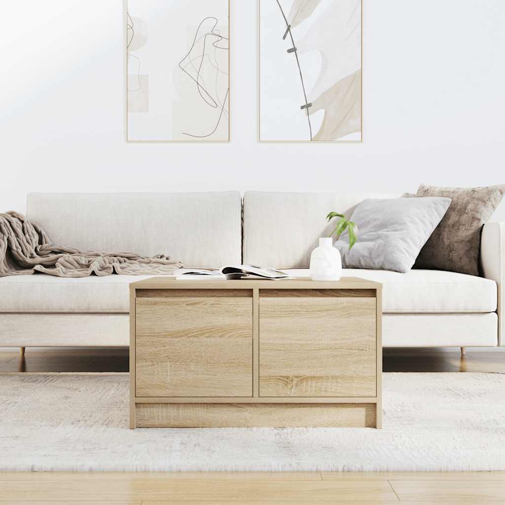 Tavolino da Salotto con Cassetti Rovere Sonoma 70,5x70x40 cm | homemem39
