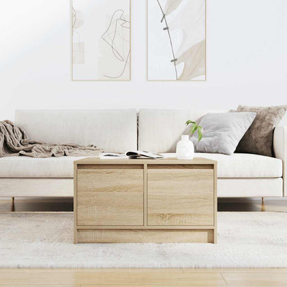 Tavolino da Salotto con Cassetti Rovere Sonoma 70,5x70x40 cm