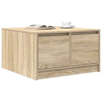 Tavolino da Salotto con Cassetti Rovere Sonoma 70,5x70x40 cm
