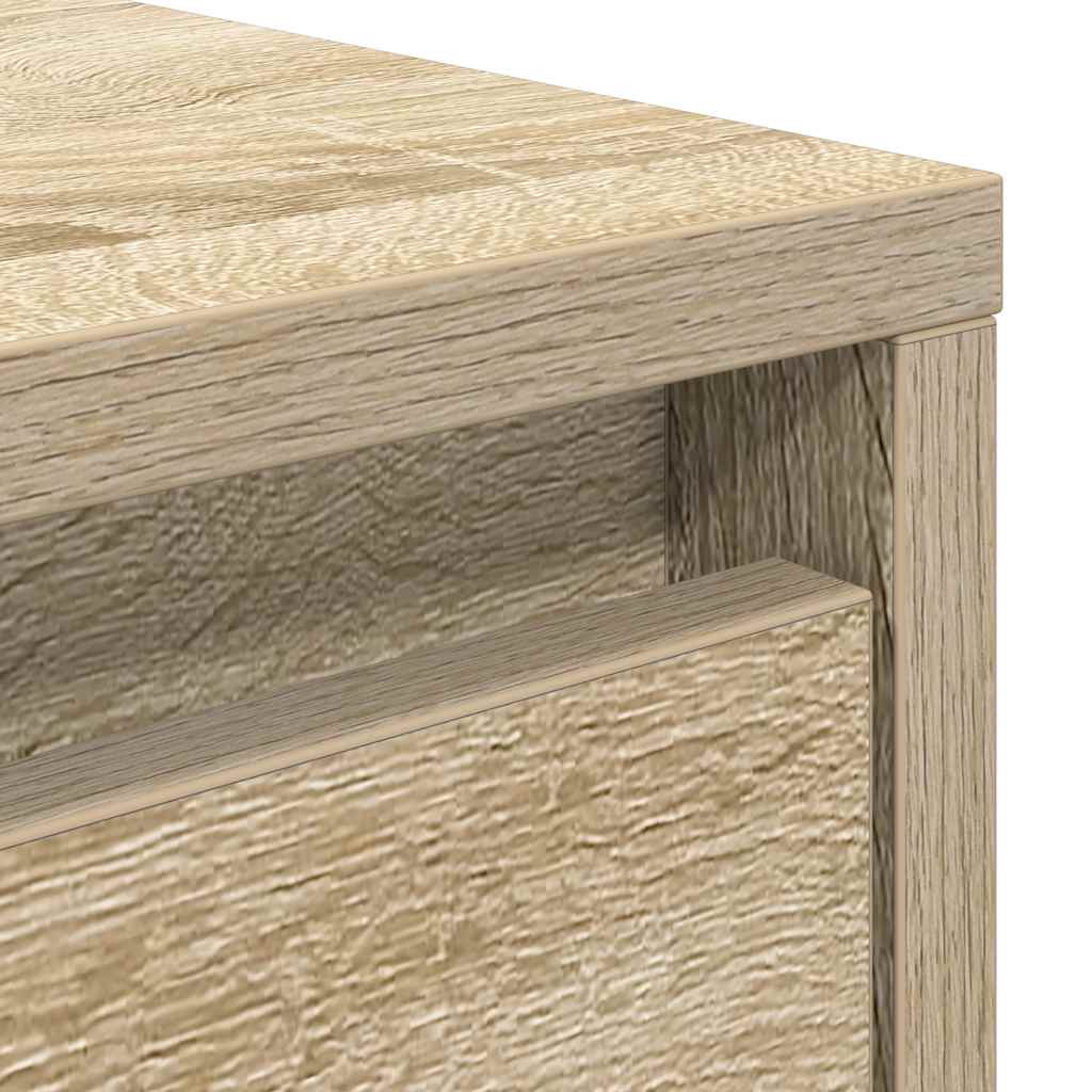 Tavolino da Salotto con Cassetti Rovere Sonoma 70,5x70x40 cm