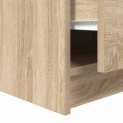 Tavolino da Salotto con Cassetti Rovere Sonoma 70,5x70x40 cm