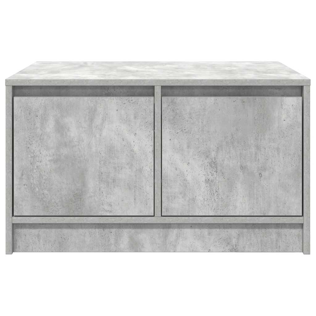 Tavolino da Salotto con Cassetti Grigio Cemento 70,5x70x40 cm | homemem39
