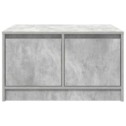 Tavolino da Salotto con Cassetti Grigio Cemento 70,5x70x40 cm | homemem39