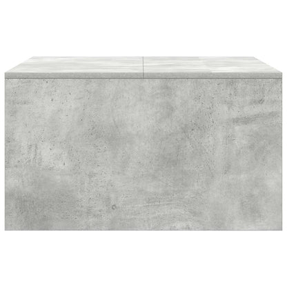Tavolino da Salotto con Cassetti Grigio Cemento 70,5x70x40 cm | homemem39