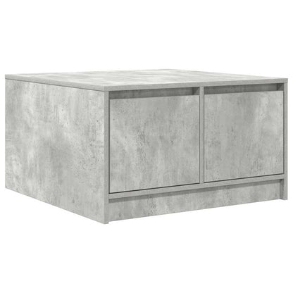Tavolino da Salotto con Cassetti Grigio Cemento 70,5x70x40 cm | homemem39