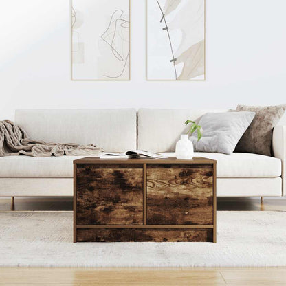 Tavolino da Salotto con Cassetti Rovere Fumo 70,5x70x40 cm | homemem39