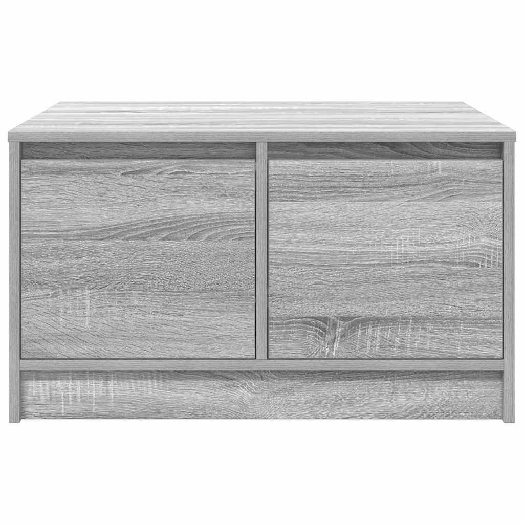 Tavolino da Salotto con Cassetti Grigio Sonoma 70,5x70x40 cm