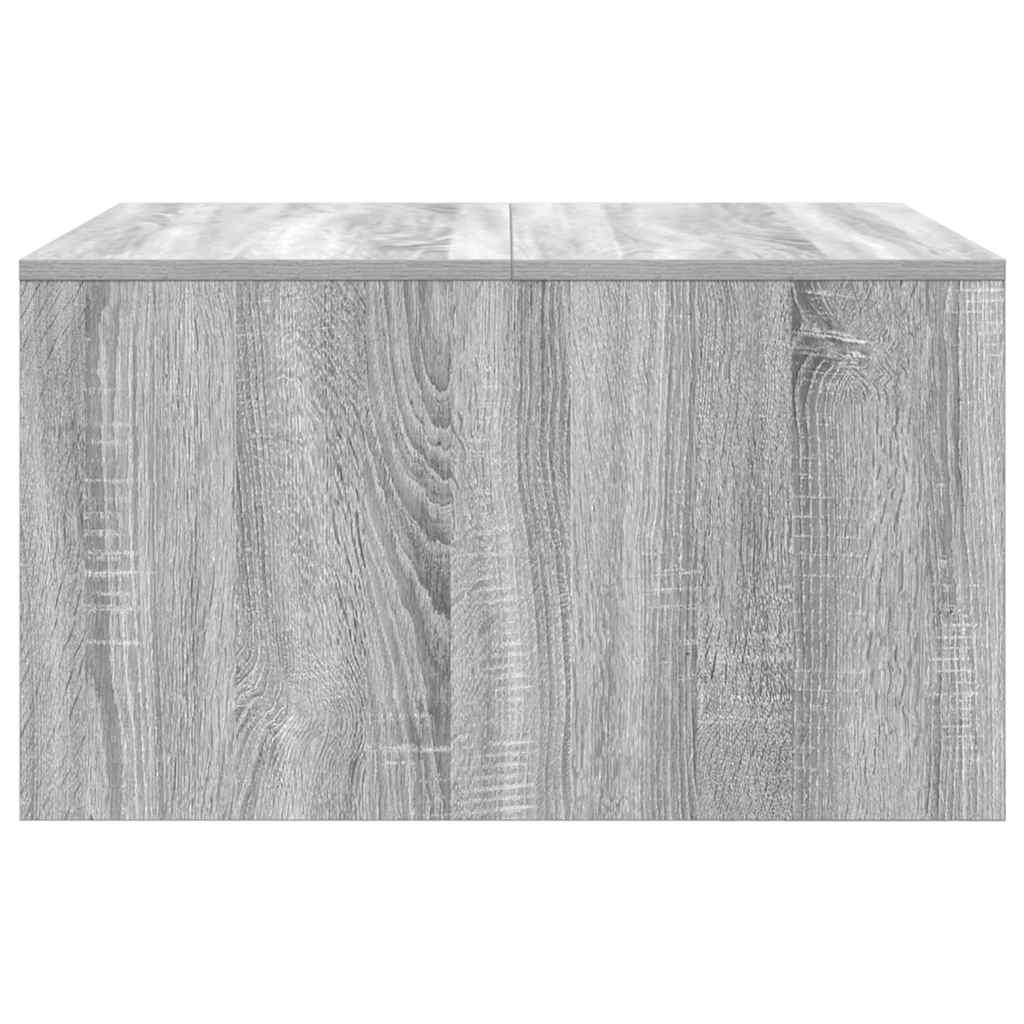 Tavolino da Salotto con Cassetti Grigio Sonoma 70,5x70x40 cm