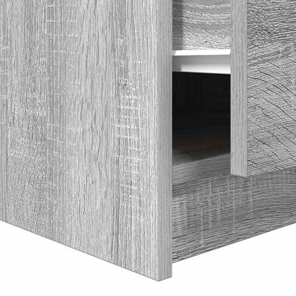 Tavolino da Salotto con Cassetti Grigio Sonoma 70,5x70x40 cm