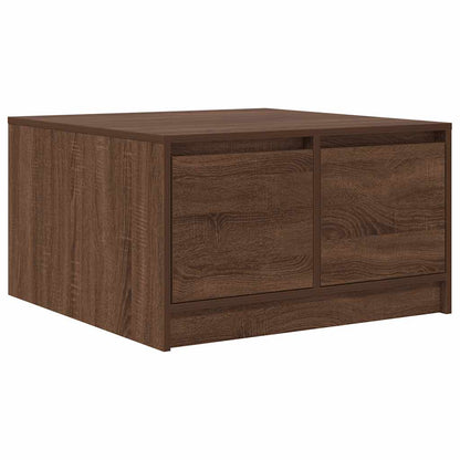 Tavolino da Salotto con Cassetti Rovere Marrone 70,5x70x40 cm