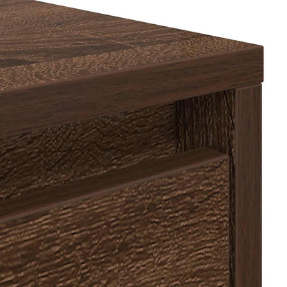 Tavolino da Salotto con Cassetti Rovere Marrone 70,5x70x40 cm