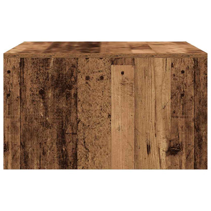 Tavolino da Salotto con Cassetti Legno Antico 70,5x70x40 cm
