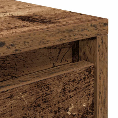 Tavolino da Salotto con Cassetti Legno Antico 70,5x70x40 cm | homemem39