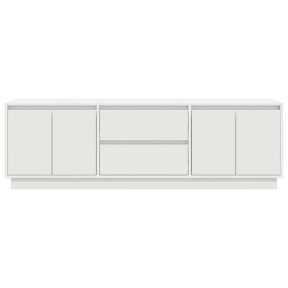 Mobile Porta TV con Luci LED Bianco 160,5x41x50 cm