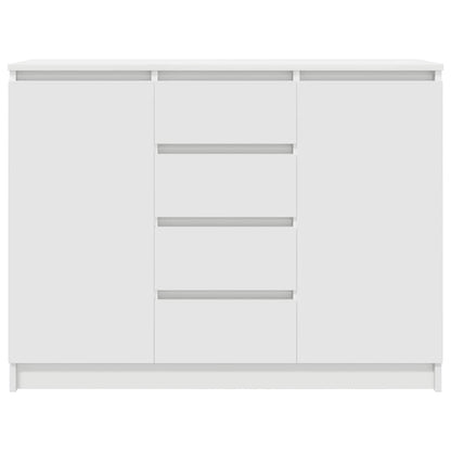 Credenza con Cassetti Bianco 100,5x35x76cm in Legno Multistrato - homemem39
