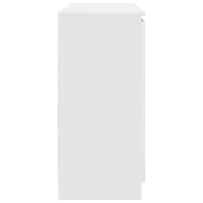 Credenza con Cassetti Bianco 100,5x35x76cm in Legno Multistrato - homemem39