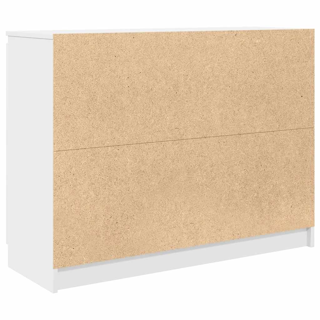 Credenza con Cassetti Bianco 100,5x35x76cm in Legno Multistrato - homemem39