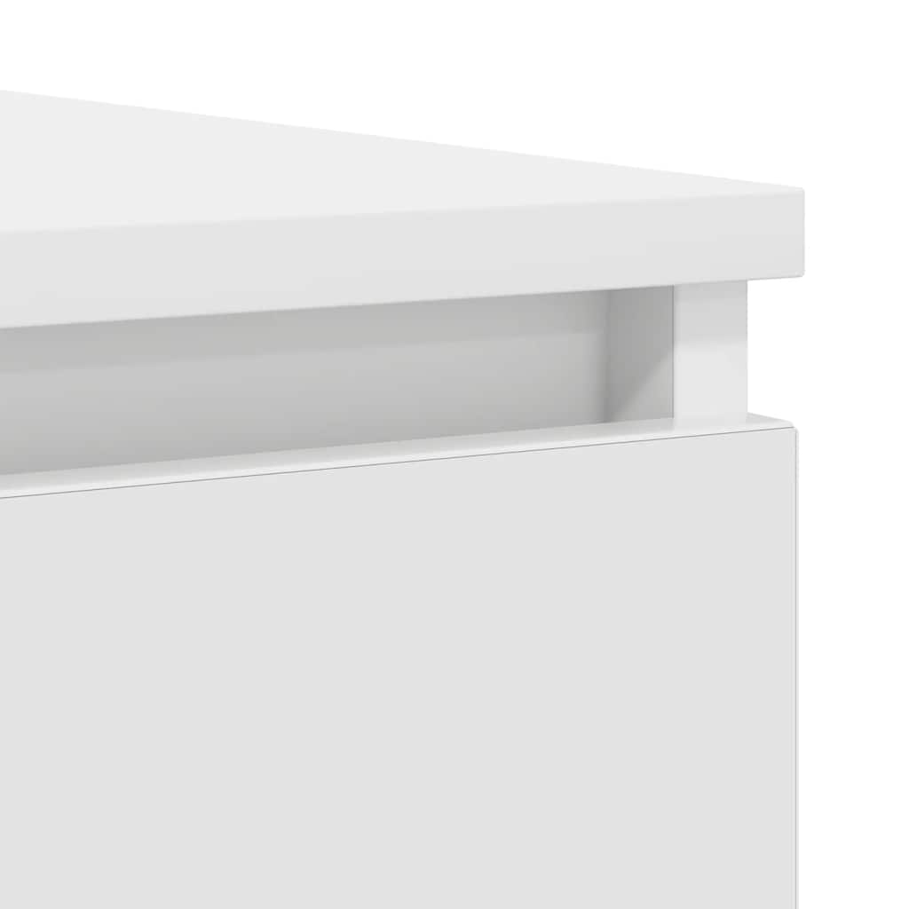 Credenza con Cassetti Bianco 100,5x35x76cm in Legno Multistrato - homemem39