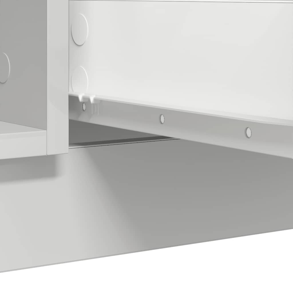 Credenza con Cassetti Bianco 100,5x35x76cm in Legno Multistrato - homemem39