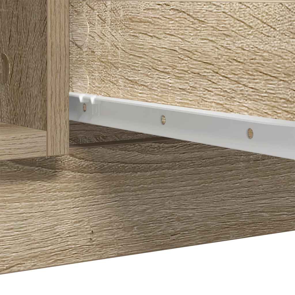 Credenza con Cassetti Rovere Sonoma 100,5x35x76cm in Truciolato - homemem39