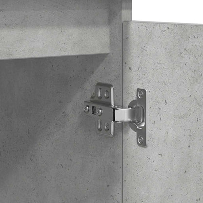 Credenza con Cassetti Grigio Cemento 100,5x35x76 cm Truciolato - homemem39