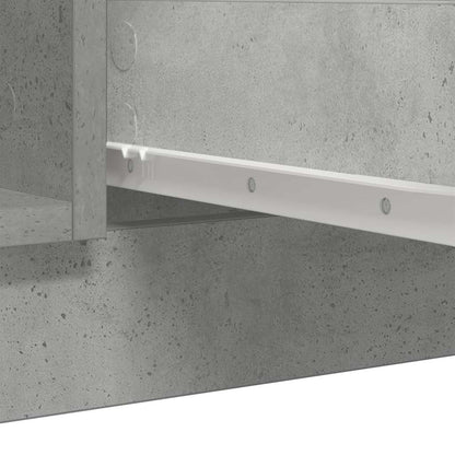 Credenza con Cassetti Grigio Cemento 100,5x35x76 cm Truciolato - homemem39