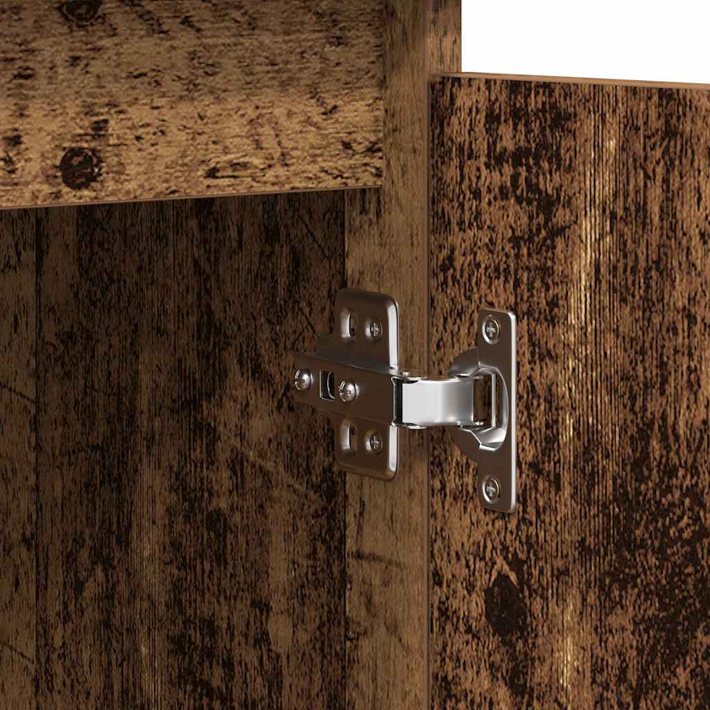 Credenza con Cassetti Legno Antico 100,5x35x76 cm in Truciolato - homemem39