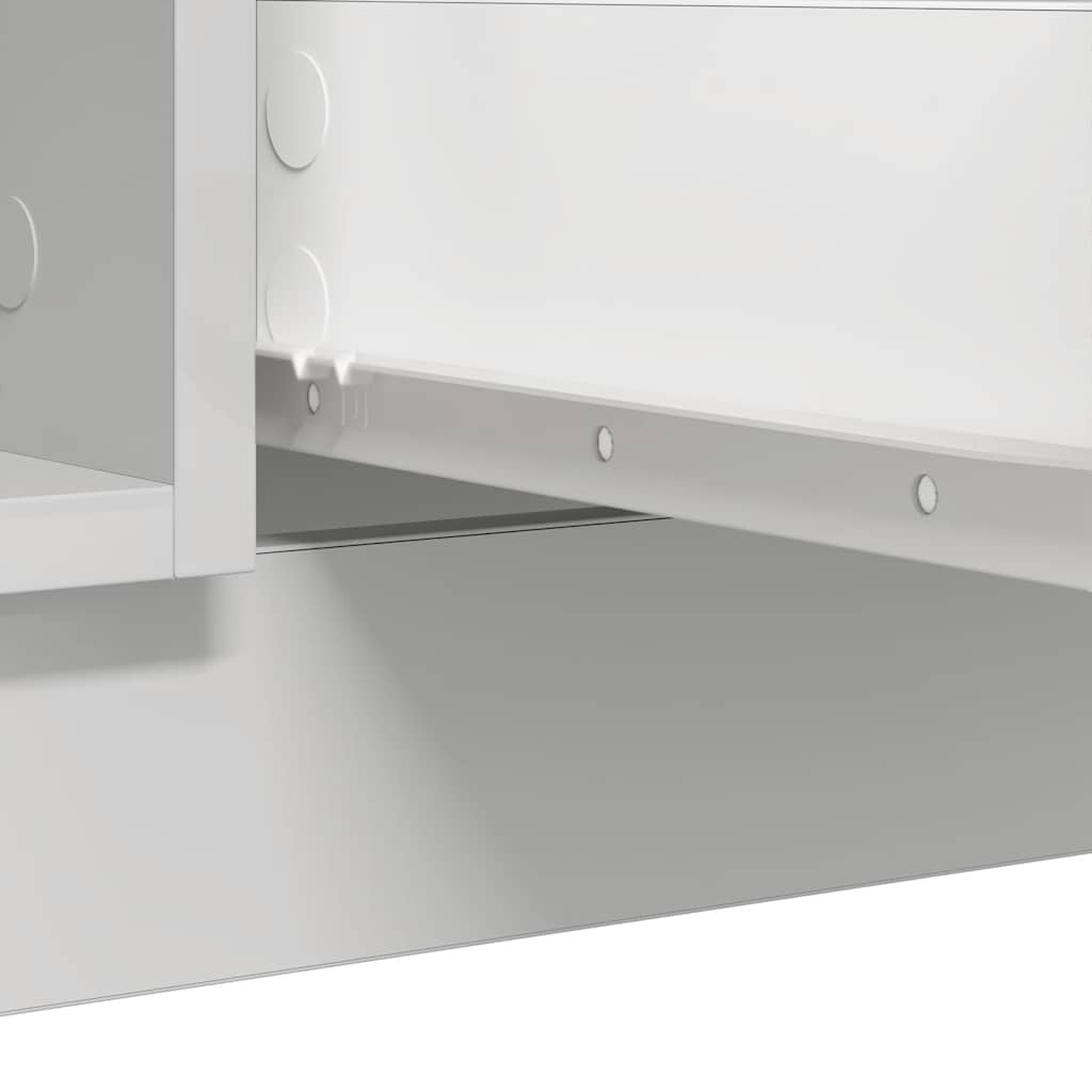 Credenza con Cassetti Bianco 100,5x35x98,5 cm Legno Multistrato - homemem39