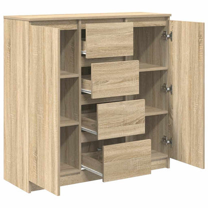 Credenza con Cassetti Rovere Sonoma 100,5x35x98,5 cm Truciolato - homemem39