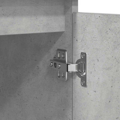 Credenza con Cassetti Grigio Cemento 100,5x35x98,5cm Truciolato - homemem39