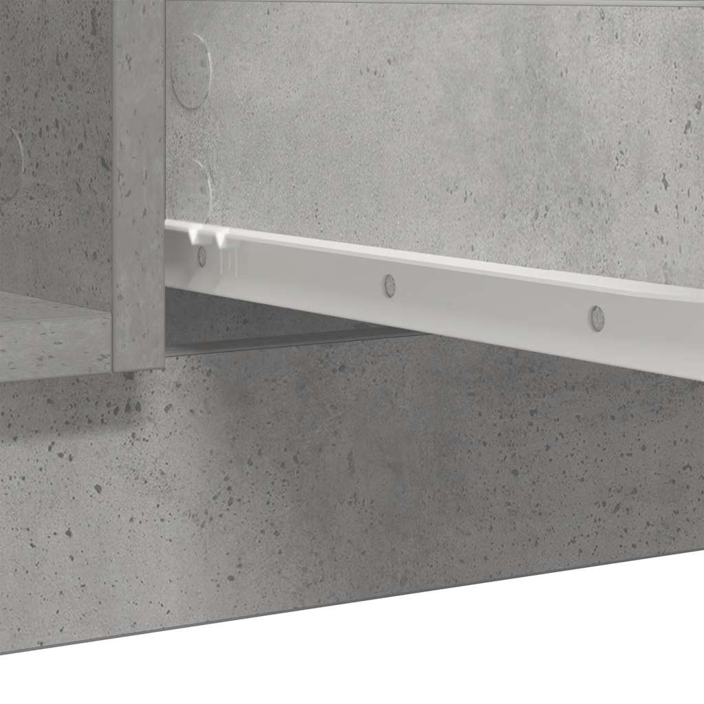 Credenza con Cassetti Grigio Cemento 100,5x35x98,5cm Truciolato - homemem39