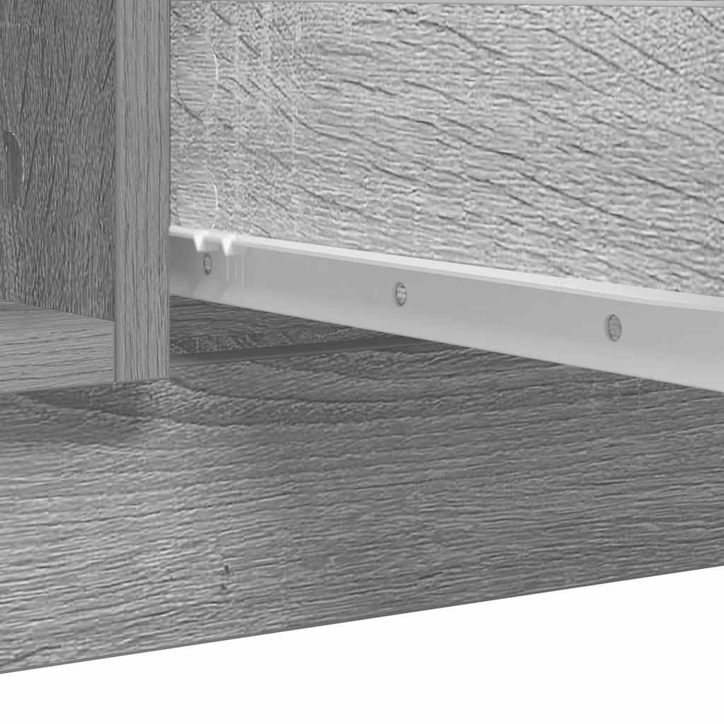 Credenza con Cassetti Grigio Sonoma 100,5x35x98,5 cm Truciolato