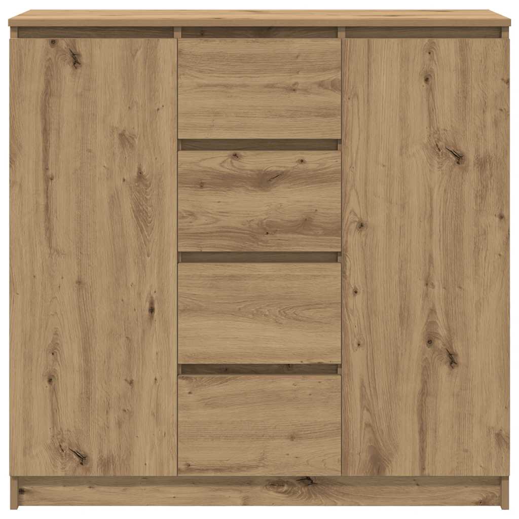 Credenza con Cassetti Rovere Artigianale 100,5x35x98,5 cm - homemem39