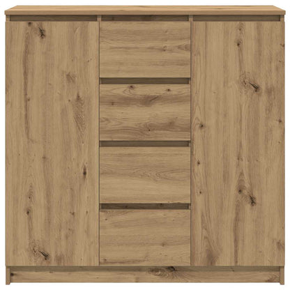 Credenza con Cassetti Rovere Artigianale 100,5x35x98,5 cm - homemem39