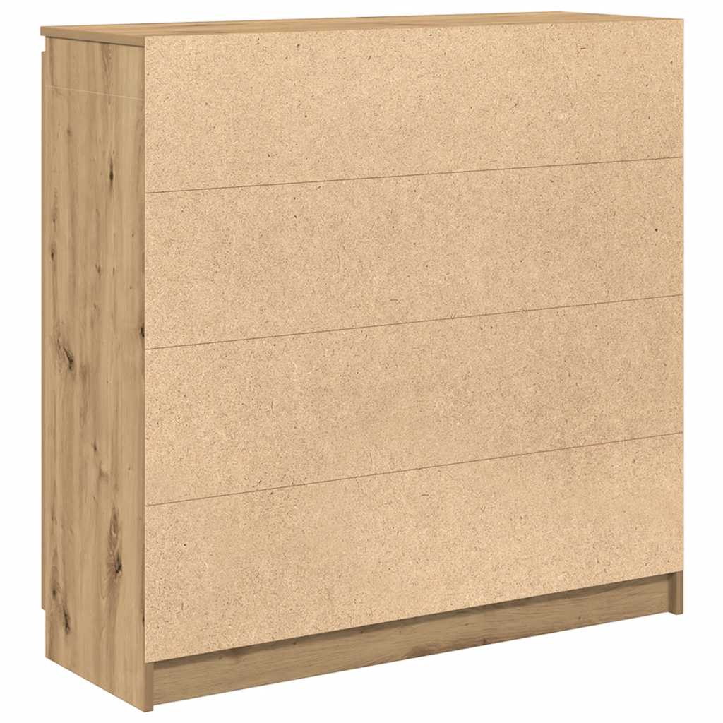 Credenza con Cassetti Rovere Artigianale 100,5x35x98,5 cm - homemem39