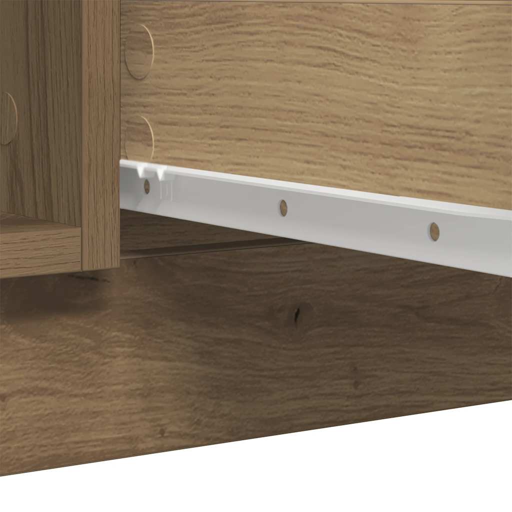 Credenza con Cassetti Rovere Artigianale 100,5x35x98,5 cm - homemem39