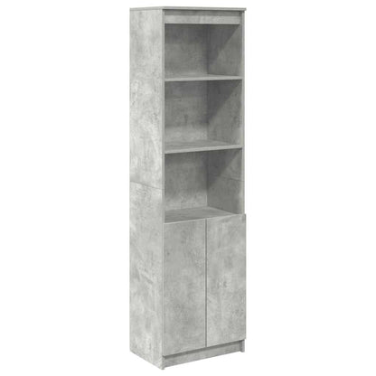 Credenza Grigio Cemento 50x35x180 cm in Legno Multistrato - homemem39