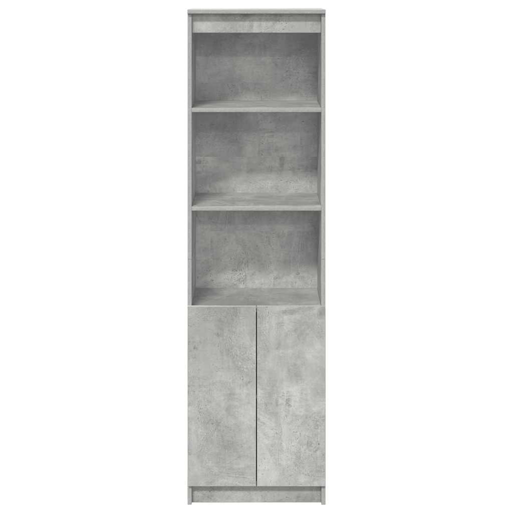 Credenza Grigio Cemento 50x35x180 cm in Legno Multistrato - homemem39