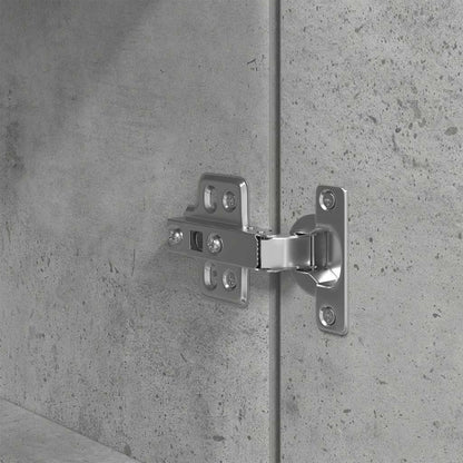 Credenza Grigio Cemento 50x35x180 cm in Legno Multistrato - homemem39