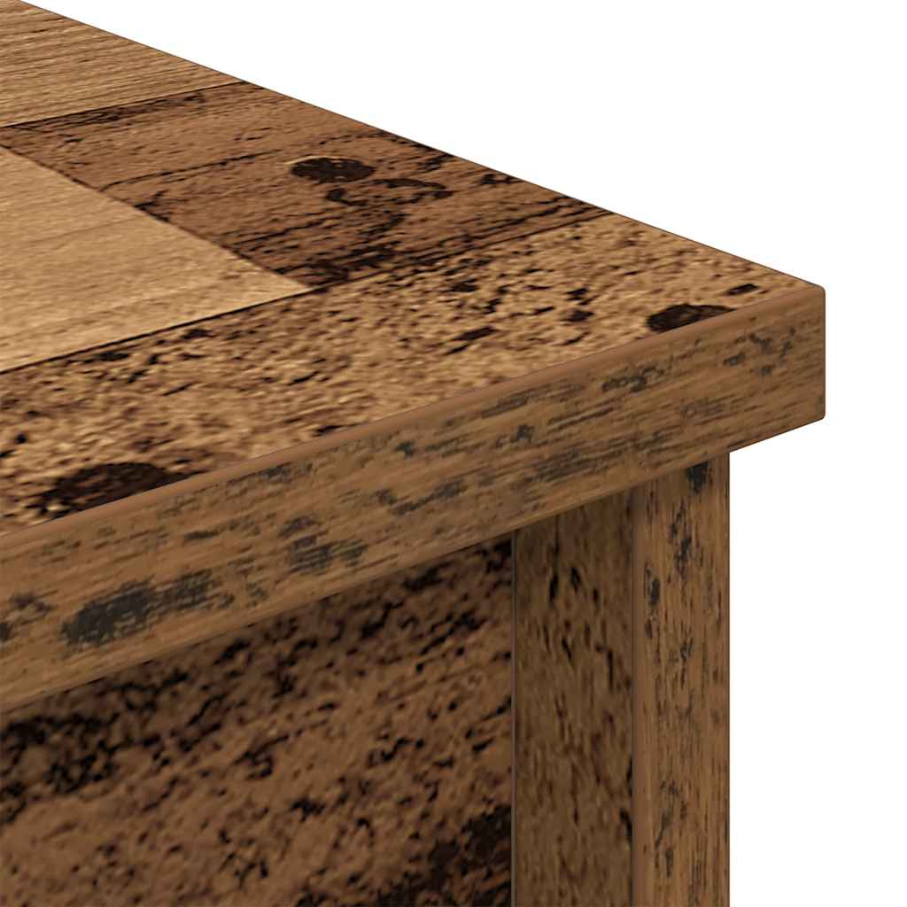 Credenza Legno Antico 50x35x180 cm in Legno Multistrato - homemem39