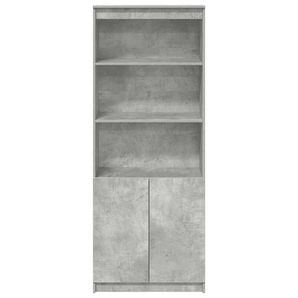 Credenza Grigio Cemento 70x35x180 cm in Legno Multistrato - homemem39