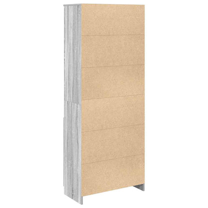 Credenza Grigio Sonoma 70x35x180 cm in Legno Multistrato - homemem39