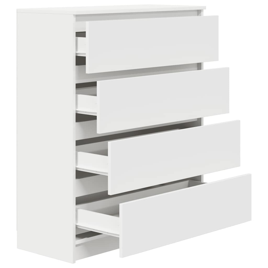 Credenza Bianca 80x35x99 cm in Legno Multistrato - homemem39