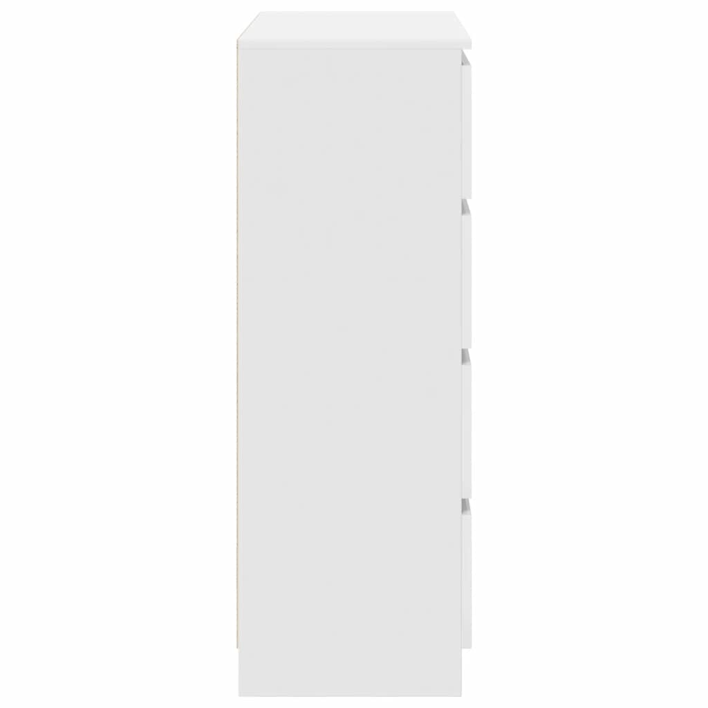 Credenza Bianca 80x35x99 cm in Legno Multistrato - homemem39